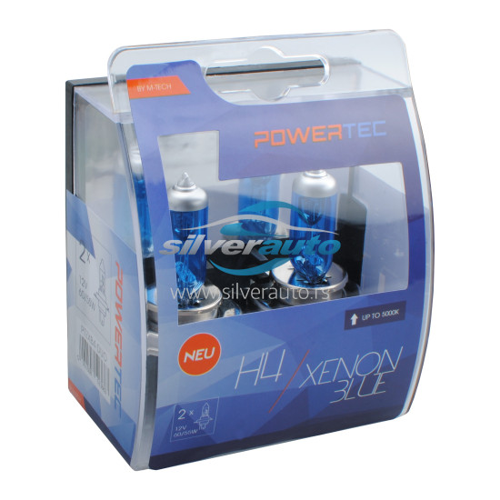 Auto sijalica Powertec Xenon Blue H4 12V /cena za par sijalica/ - Powertec Xenon Blue
