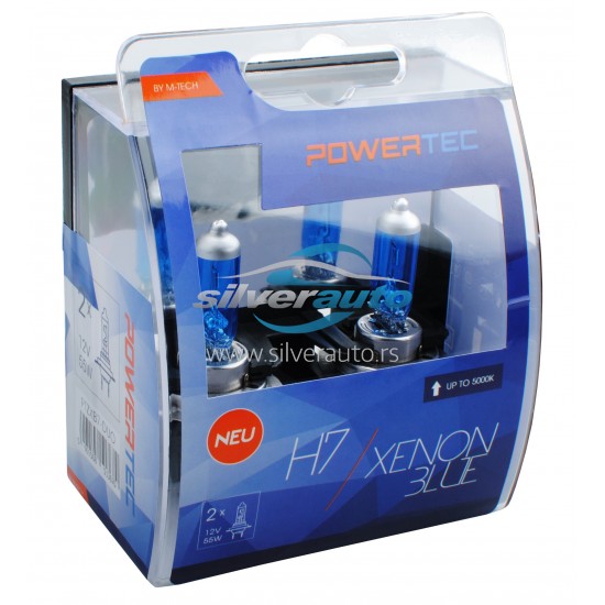 Auto sijalica Powertec Xenon Blue H7  12V /cena za par sijalica/ - Powertec Xenon Blue (najpovoljnije cene www.silverauto.rs)