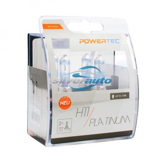 Auto sijalice  Powertec Platinum +130 H11 /cena za par sijalica/ - Powertec Platinum (najpovoljnije cene www.silverauto.rs)