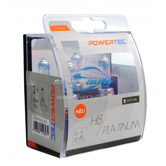 Auto sijalica Powertec Platinum H8 12v /cena za par sijalica/ - Powertec Platinum (najpovoljnije cene www.silverauto.rs)