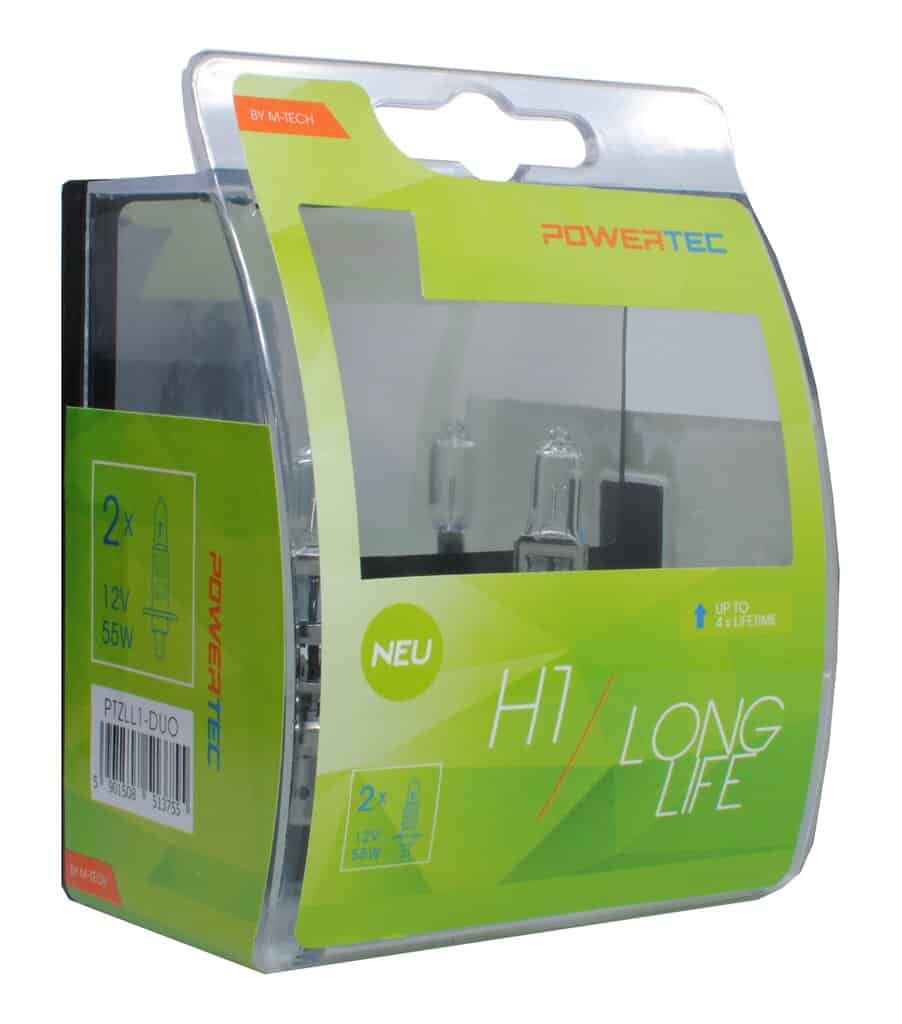 Auto sijalica Powertec Long Life H1 /cena za par sijalica/ 1 Auto sijalica Powertec Long Life H1 /cena za par sijalica/