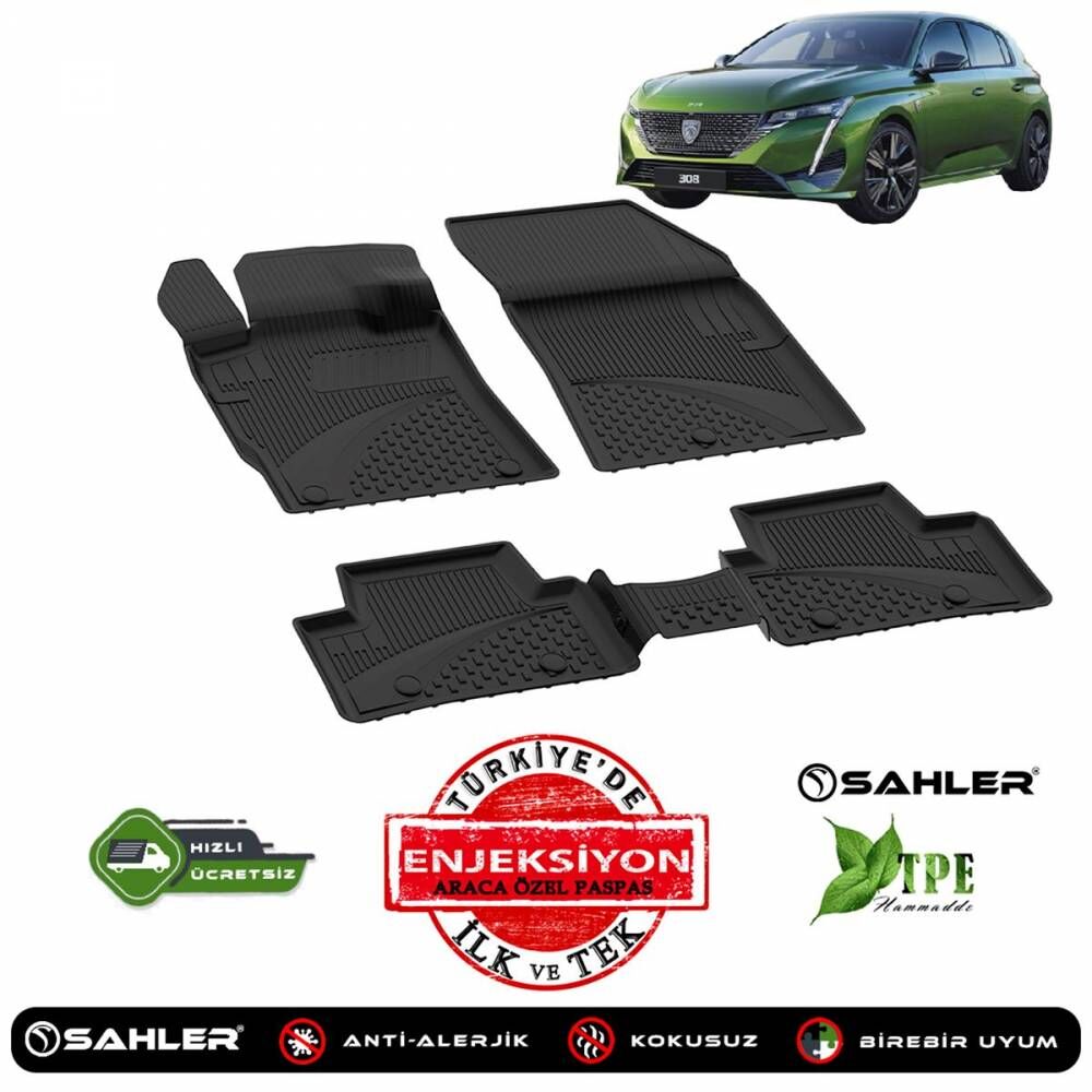 GUMENE PATOSNICE ZA PEUGEOT 308 2021+ 1 GUMENE PATOSNICE ZA PEUGEOT 308 2021+